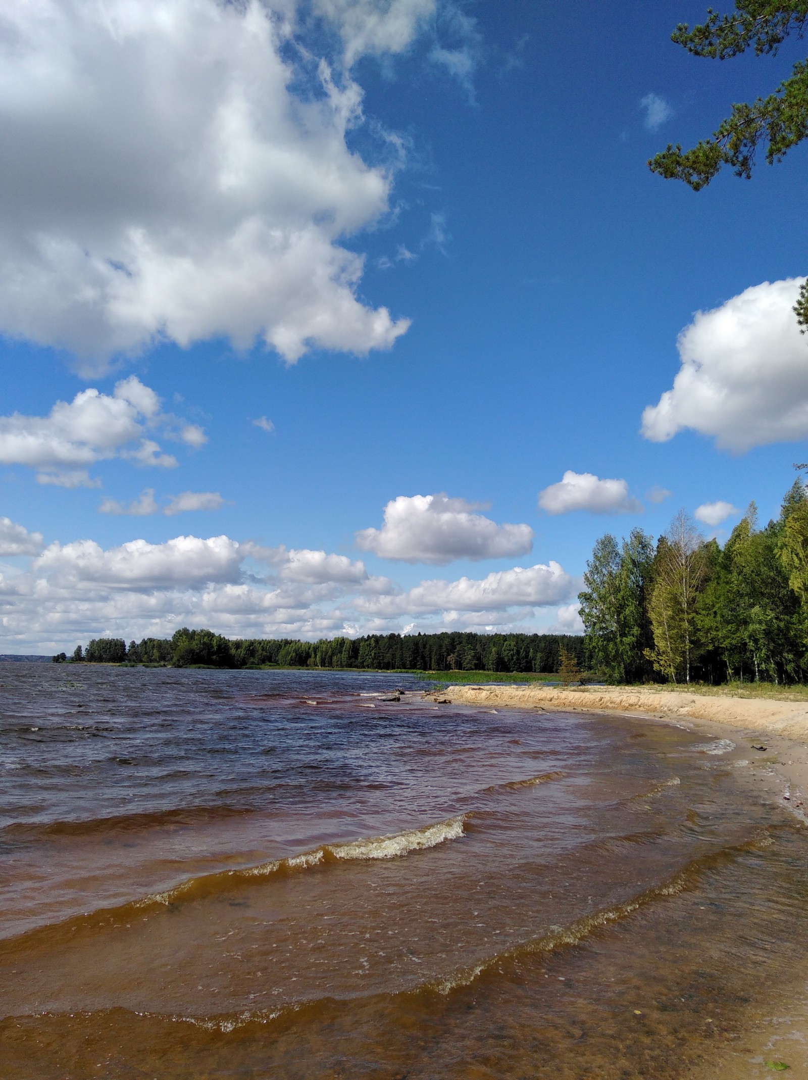 Небо. Море. Облака. - Моё, Горьковское море, Небо, Облака, Красота природы, Длиннопост