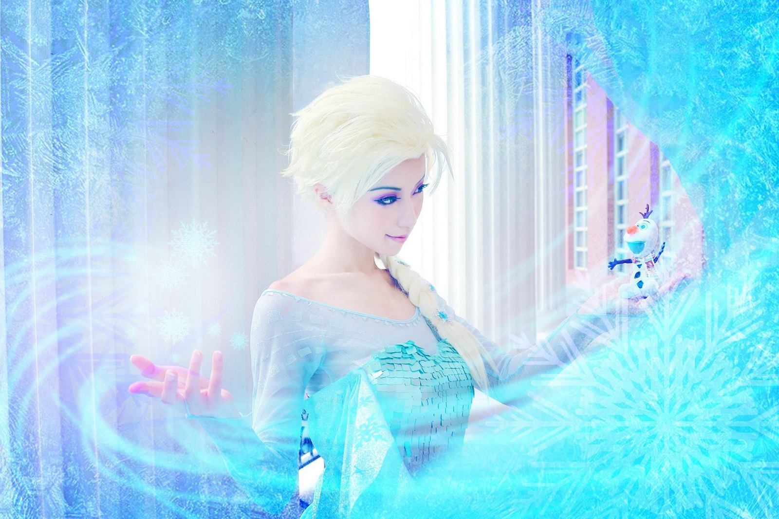 Elsa by Morning - Walt disney company, Cosplay, Cold heart, Morning, Elsa, Longpost