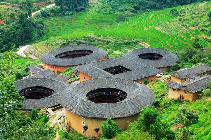 Chinese fortresses tulou - , China, Architecture, , Longpost