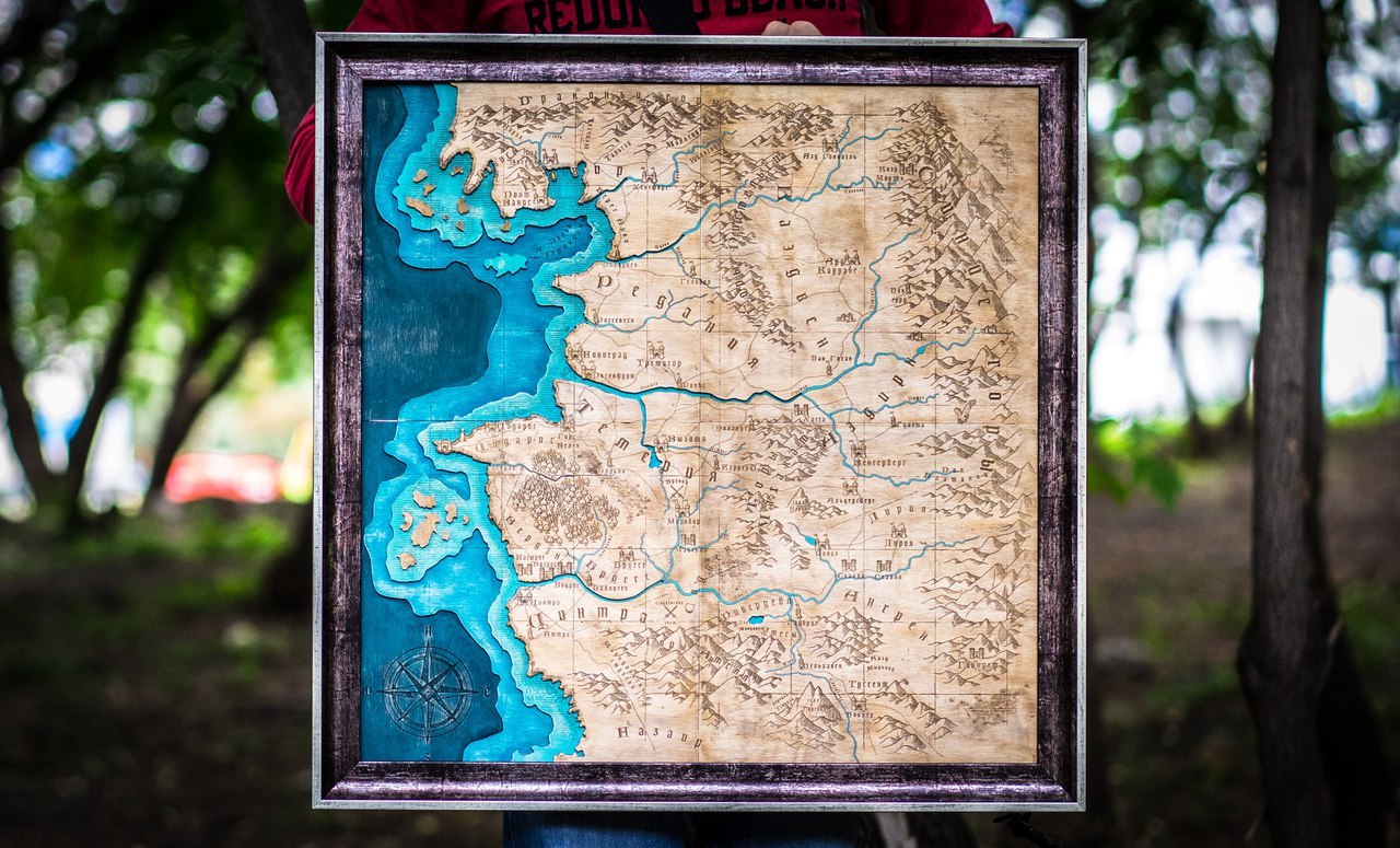 Bathymetric charts! - My, Cards, Souvenirs, Witcher, Longpost