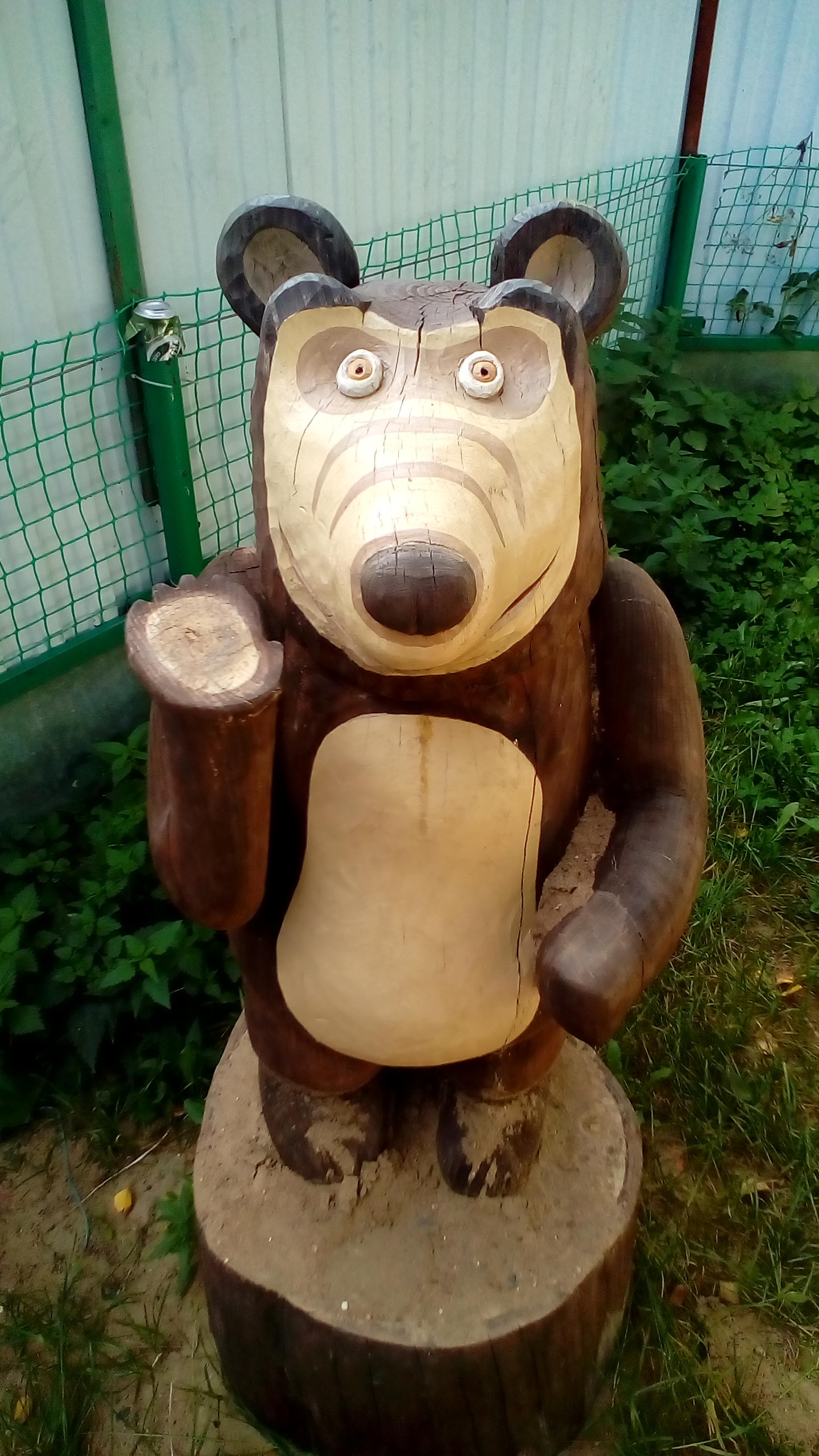 Certainly well done... - My, Masha and the Bear, Wood carving, Kripota, Longpost