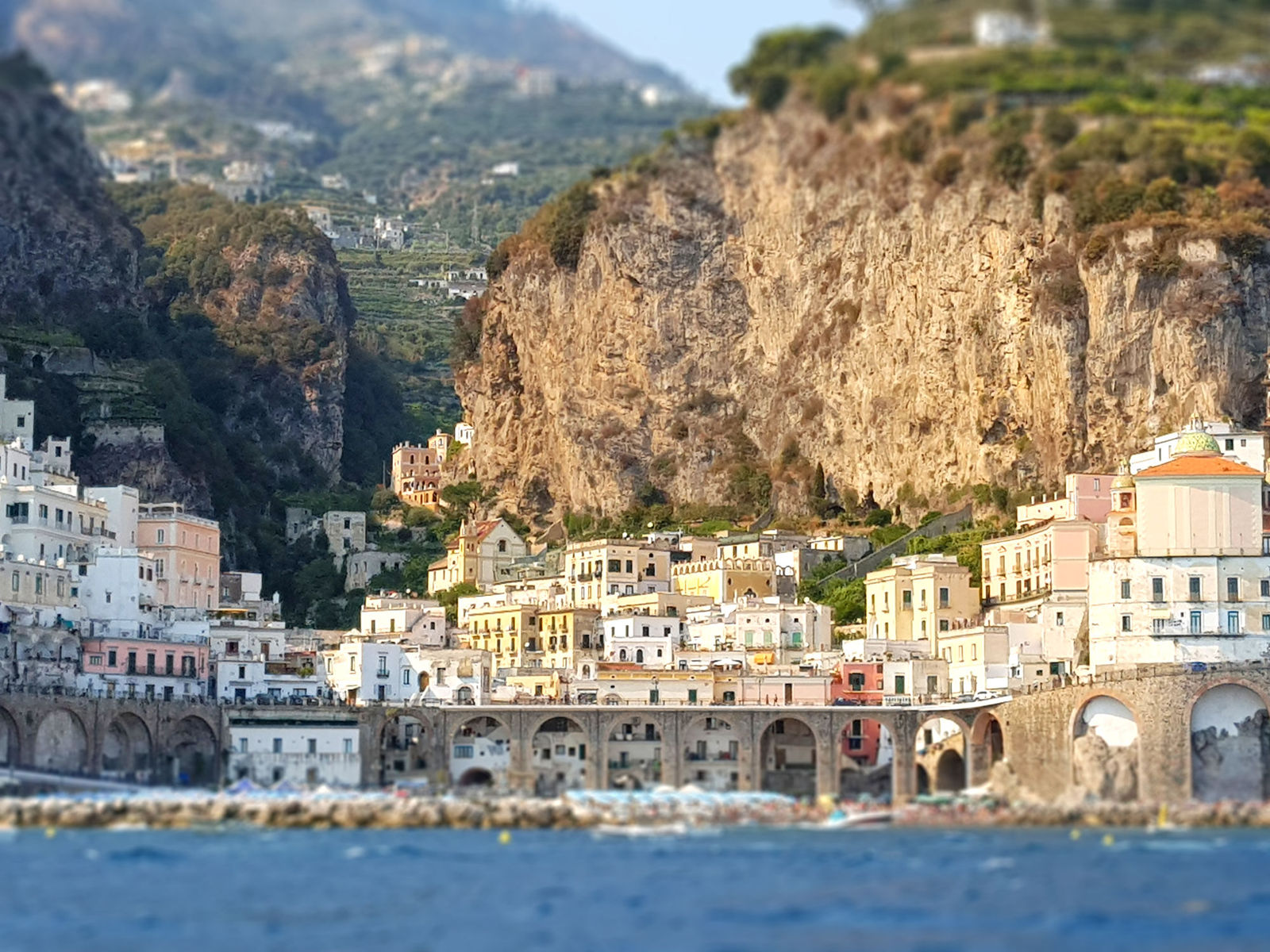 amalfi coast - My, The photo, Landscape, beauty, Tilt shift, Italy