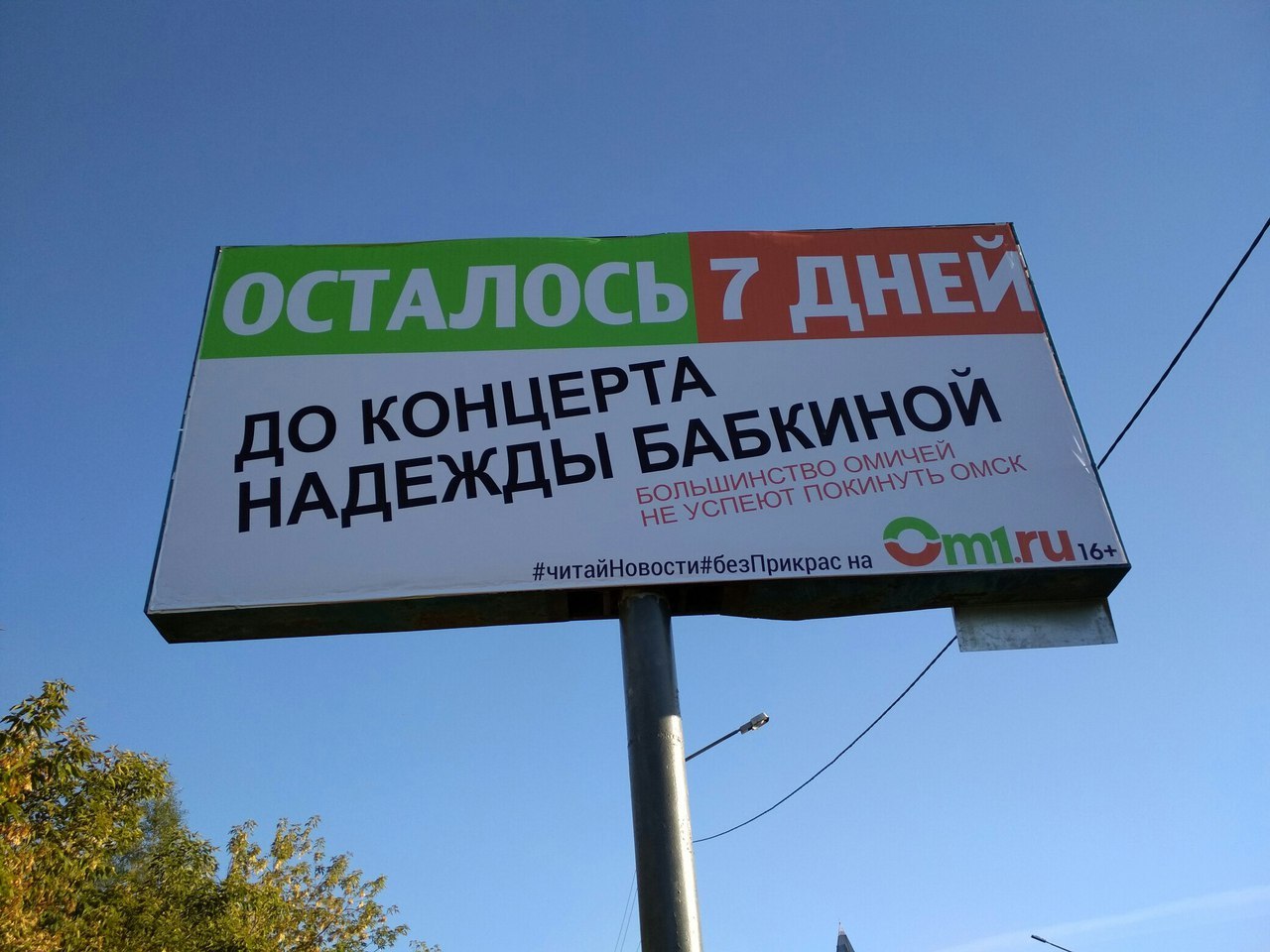 Babkina left, but the advertisement remained - My, Don't try to leave Omsk, Nadezhda Babkina