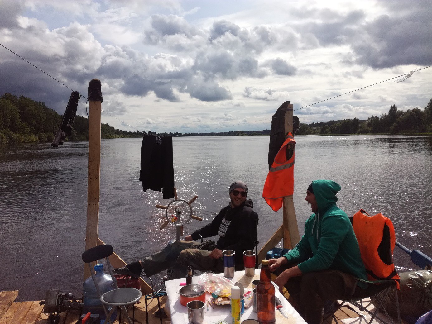 Rafting along the Volkhov - My, Density of Being, Raft, Volkhov, Adventures, With your own hands, Longpost