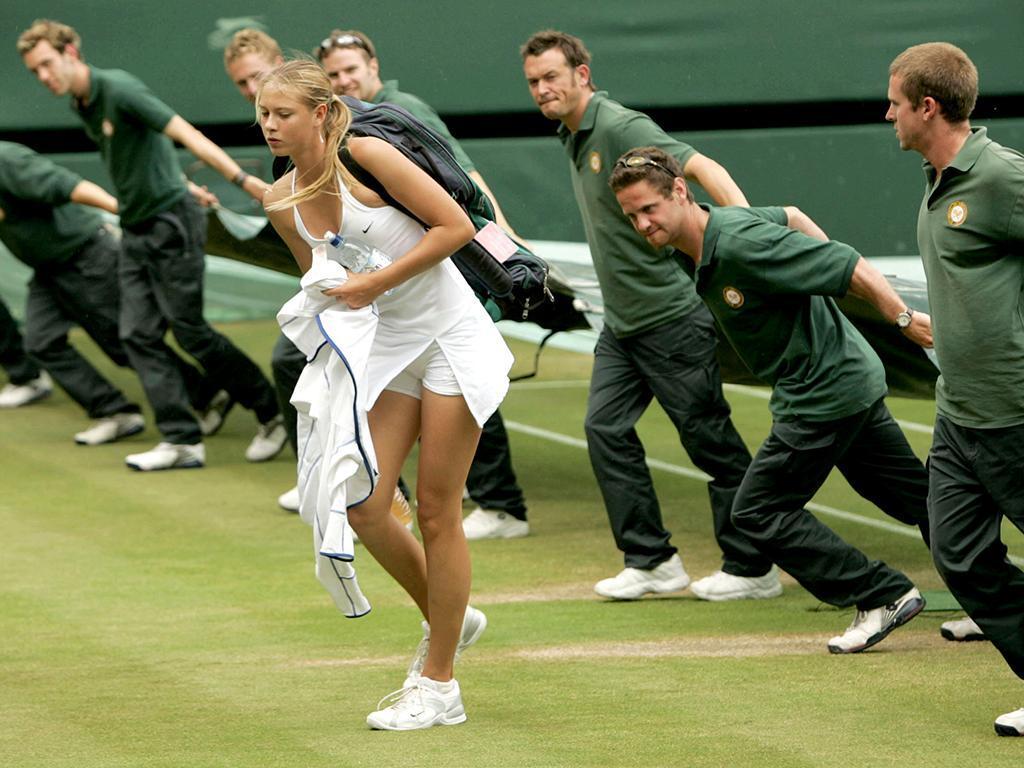 17-year-old Maria Sharapova did not leave men a chance! - The photo, Tennis, Maria Sharapova, Beautiful girl