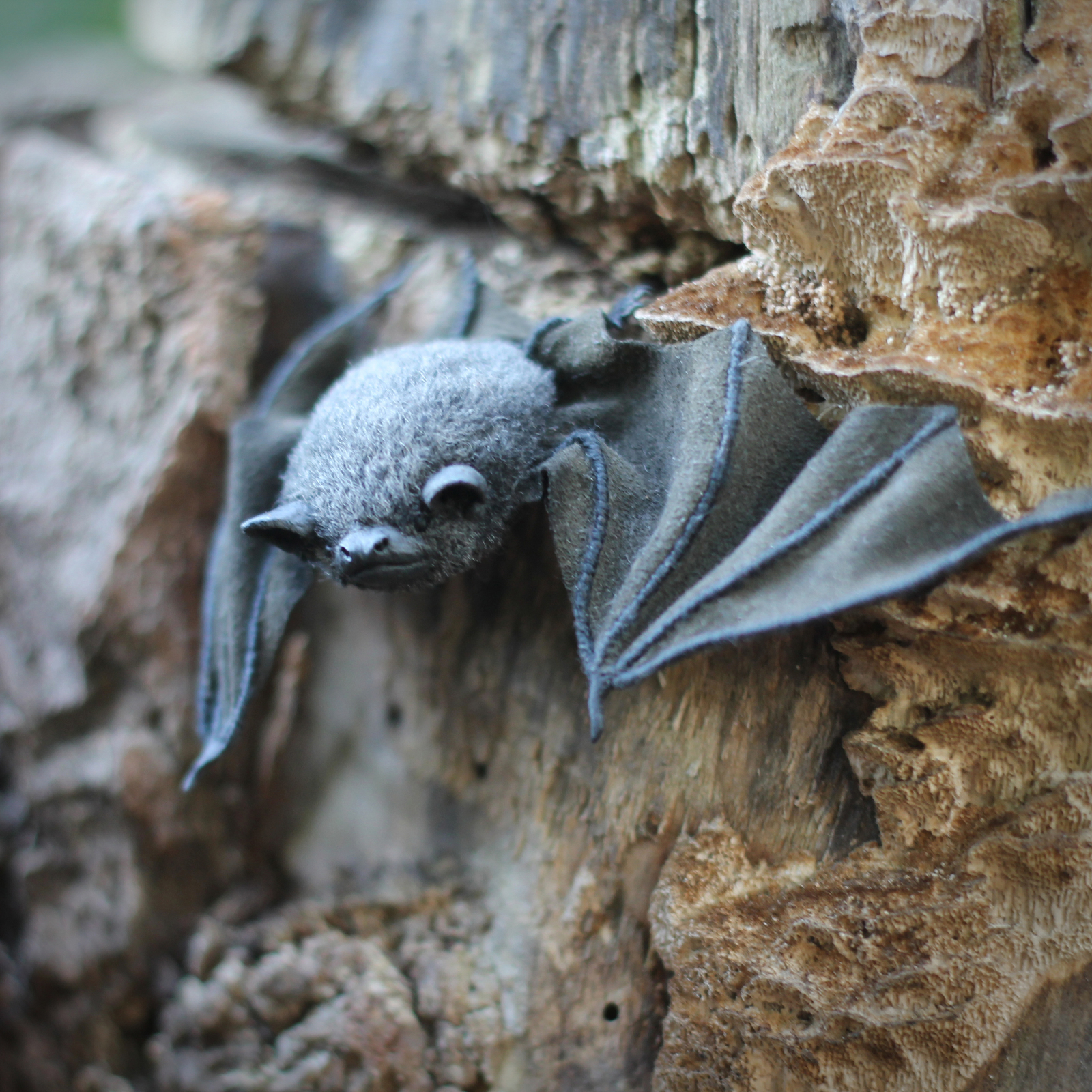 Bat - My, Toys, Bat, Needlework without process, Handmade, Handmade, , Longpost