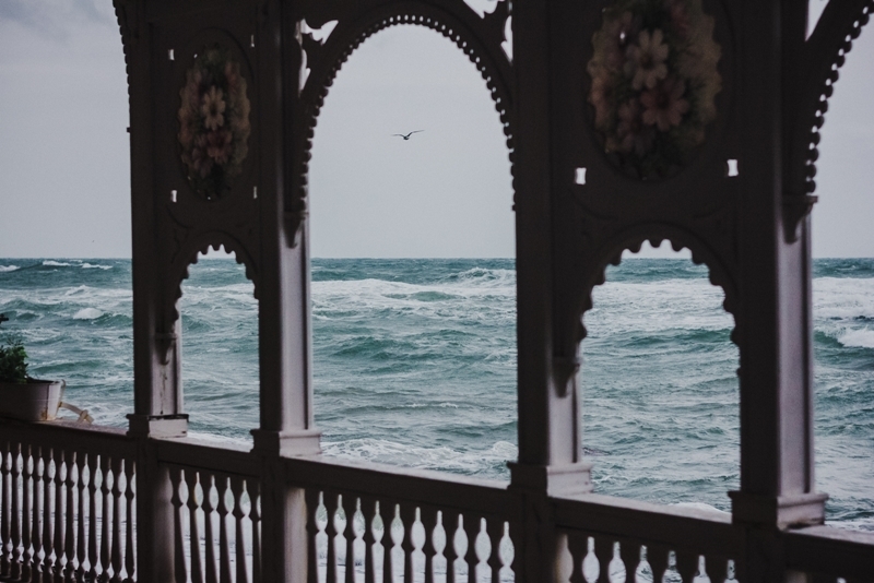 Stormy sea - My, Black Sea, Storm, Novorossiysk, wide beam, Birds, , Manual optics, Helios 77m-4, Longpost, Canon 60d