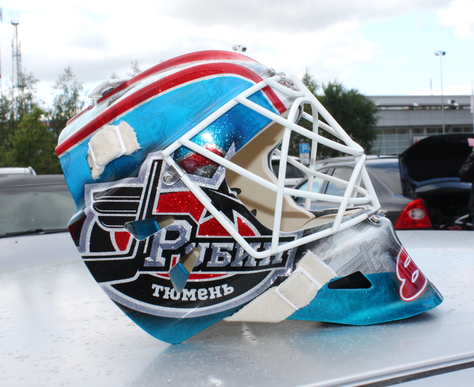 Drawing on a hockey helmet - My, Airbrushing on the helmet, Tyumen, Airbrushing72, Airbrushing, , Tyumenaero, Longpost