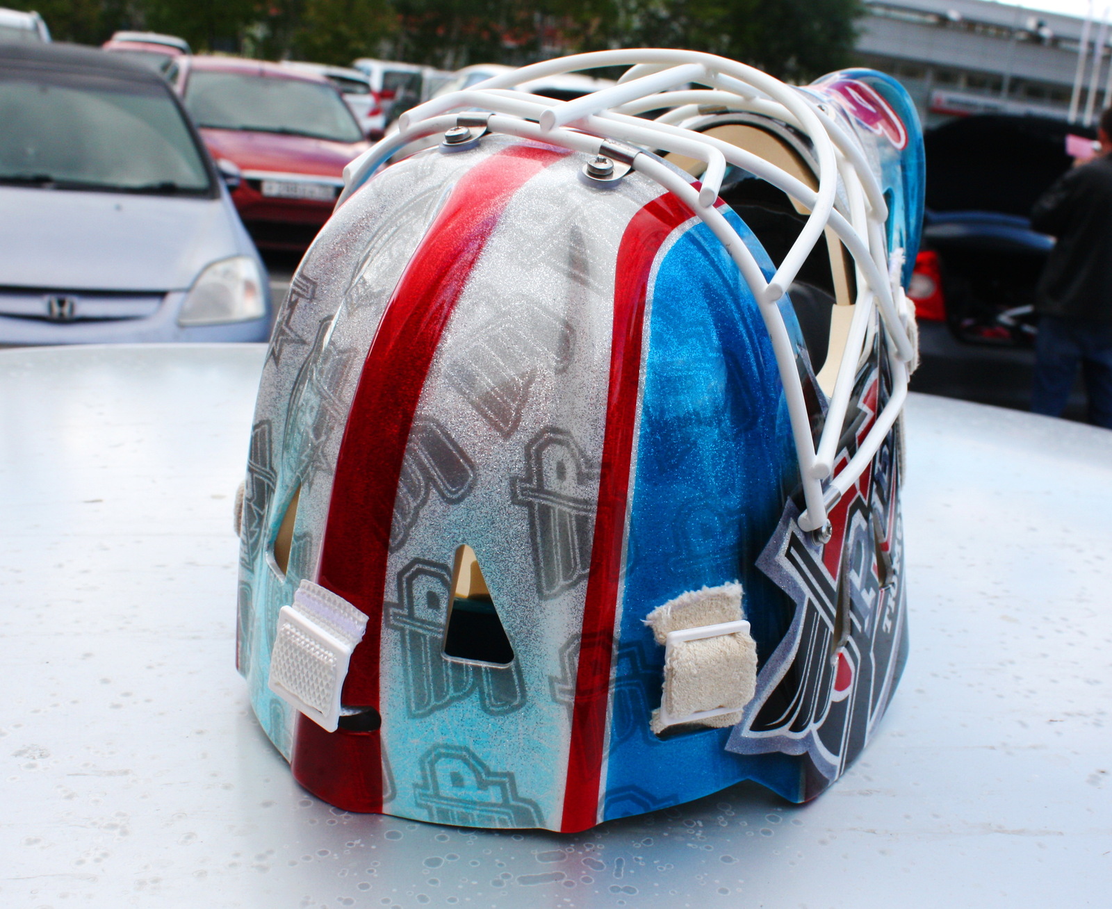 Drawing on a hockey helmet - My, Airbrushing on the helmet, Tyumen, Airbrushing72, Airbrushing, , Tyumenaero, Longpost