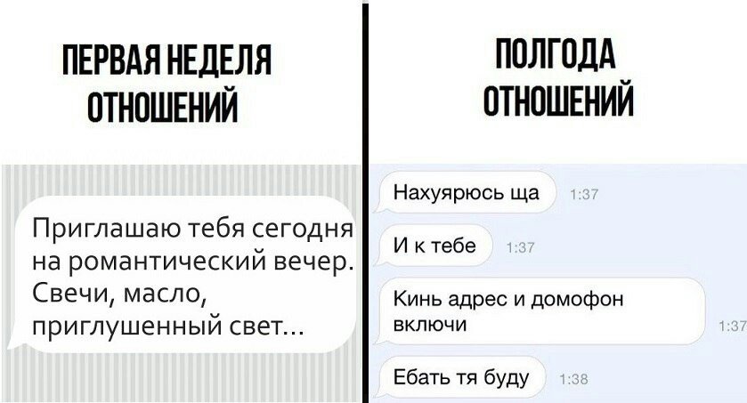 Про отношения - Отношения, Разница