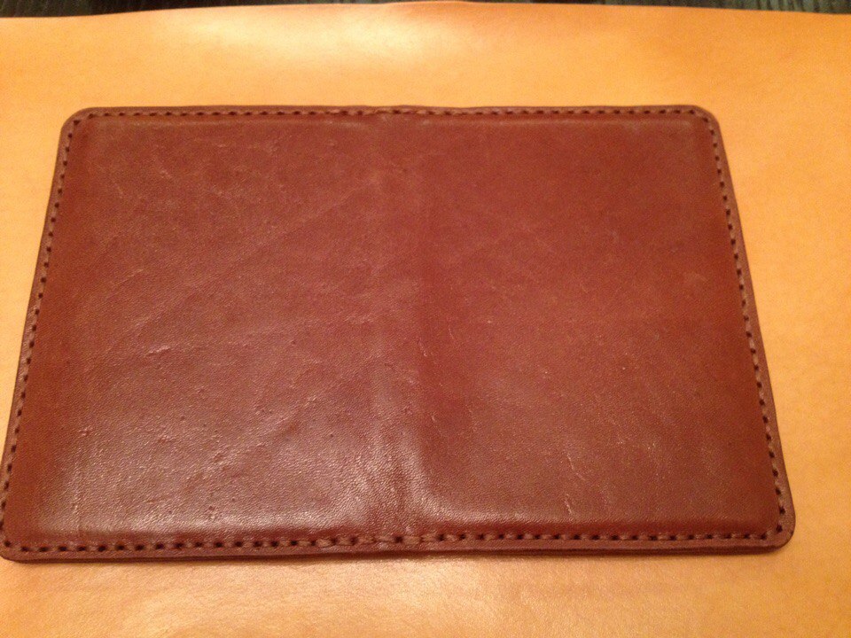 Cover for passport and documents - My, Leather, Cover, , Hobby, Handmade, Longpost