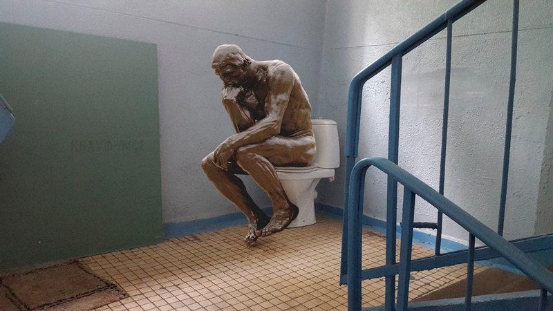 Thinker - My, Auguste Rodin, Photoshop