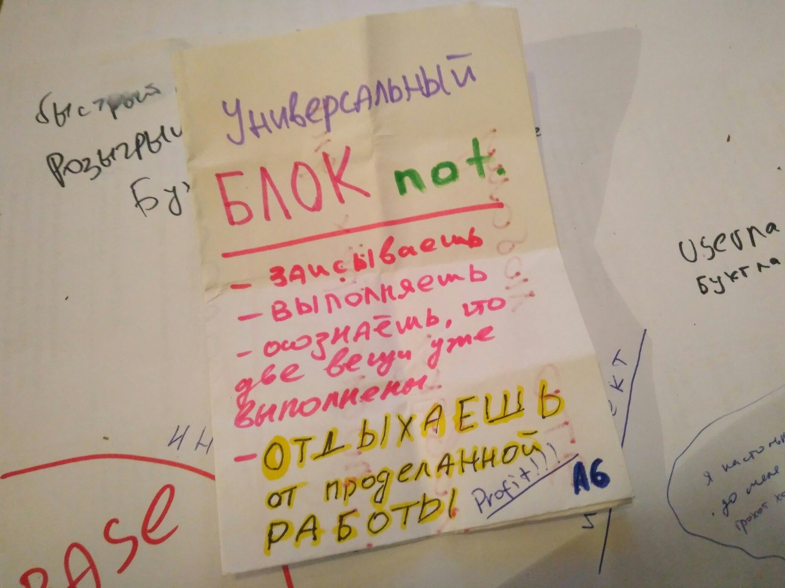 Какое слово под бумажкой? Спойлер. Подарок. Это тогда тебе сейчас, но это как-бы на Новый Год. - Моё, Фломастер, Что? где?, А5, А4, Подарки, Сюрприз, Косари, Игральные карты, Длиннопост