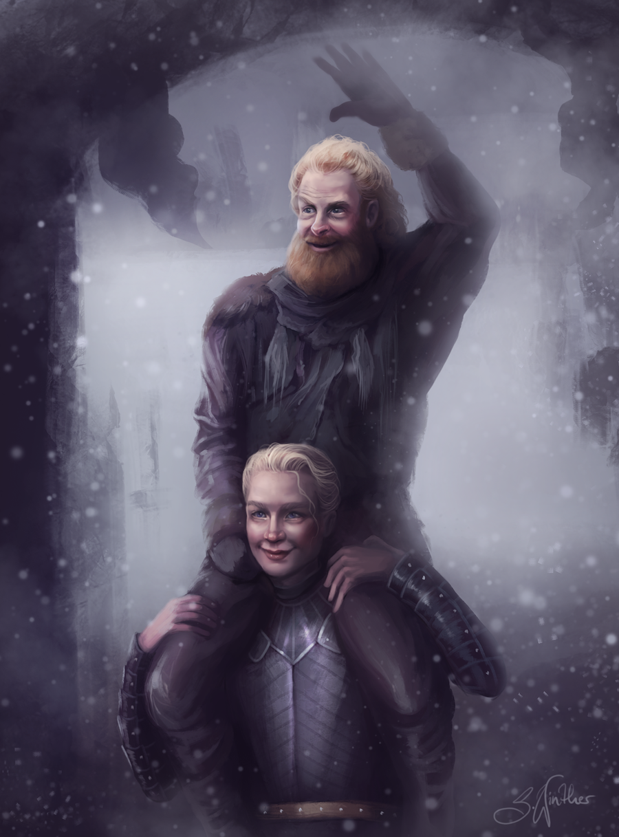 Tormund and Brienne - Art, Tormund, Brienne, Game of Thrones, Sandra Winther