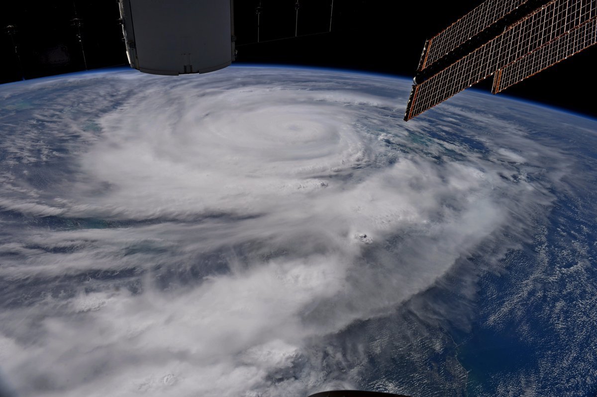 Stunning photo of Hurricane Irma taken from the ISS - ISS, Irma, Hurricane, Hurricane Irma