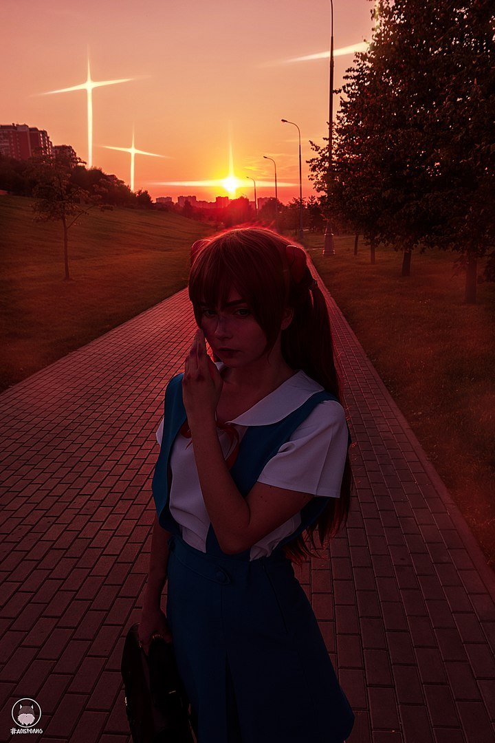 Очередной косплей рыжего электровеника... - Аниме, Косплей, Evangelion, Asuka Langley, Длиннопост