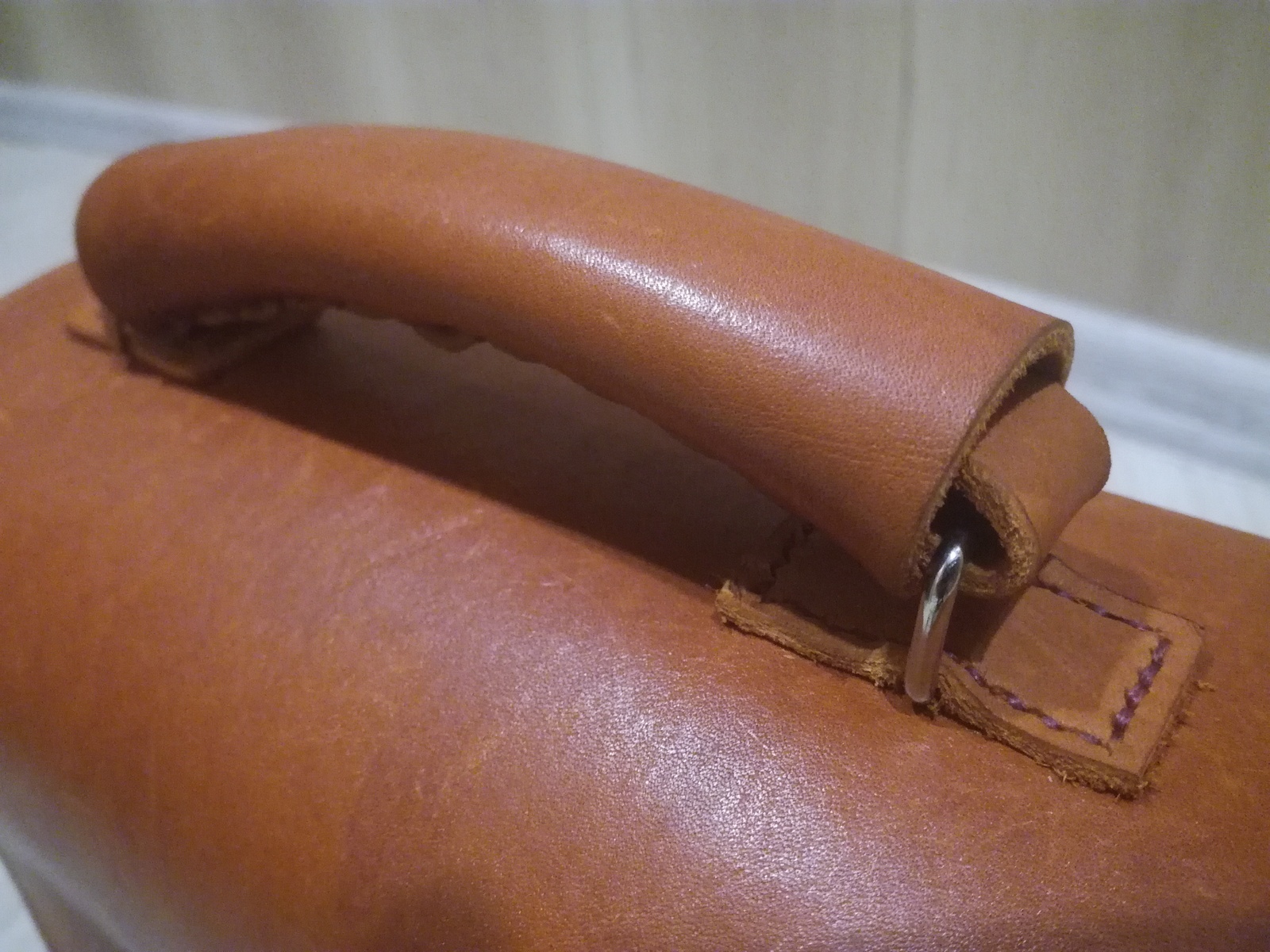 Tried to make the first bag - My, Handmade, Leather, Сумка, Longpost, Leather, Needlework, Handmade, Leather products