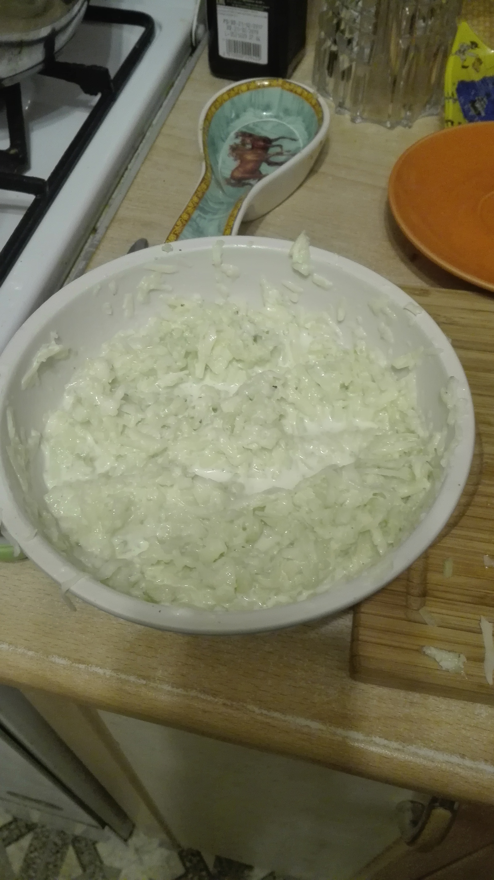 Cucumber salad with cheese - Salad, Cucumbers, Cheese, Snack, Longpost