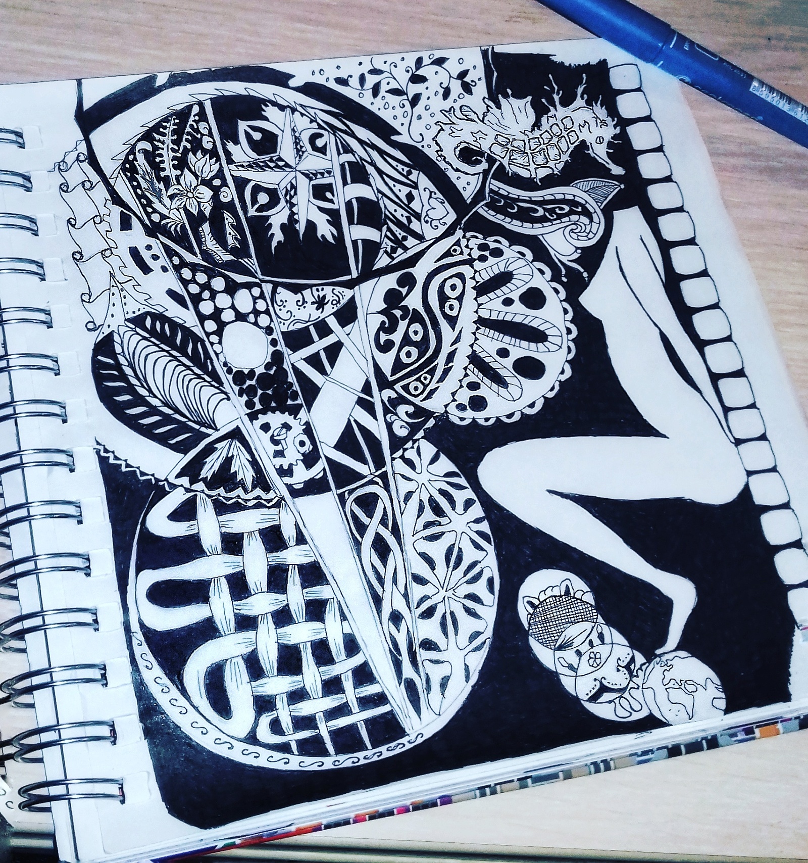 Zendoodle на парах - Моё, Zendoodle, Хобби, Рисунок