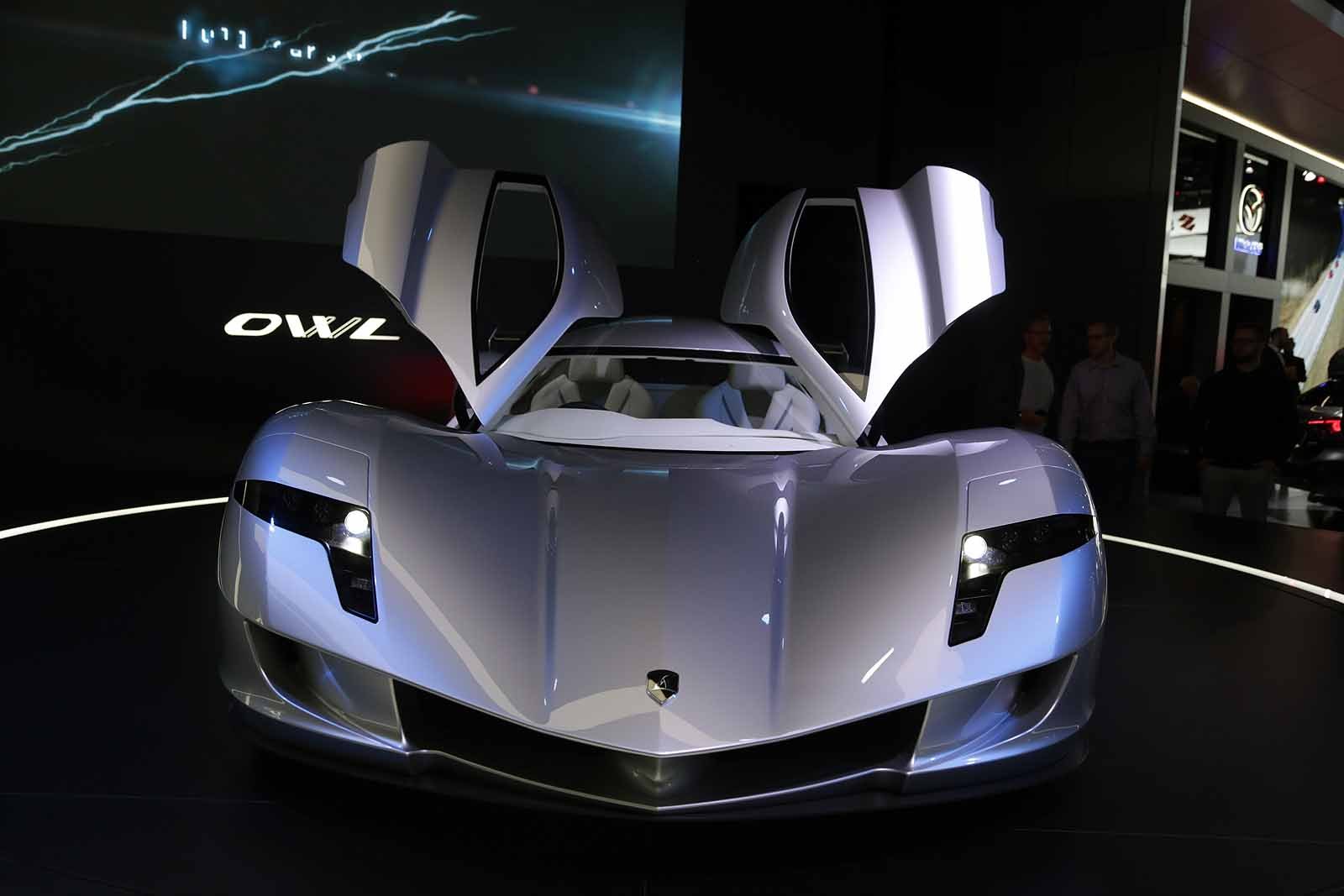 Supercar Aspark Owl became the lowest car in Frankfurt - Auto, Supercar, Japanese, Japan, The photo, Longpost