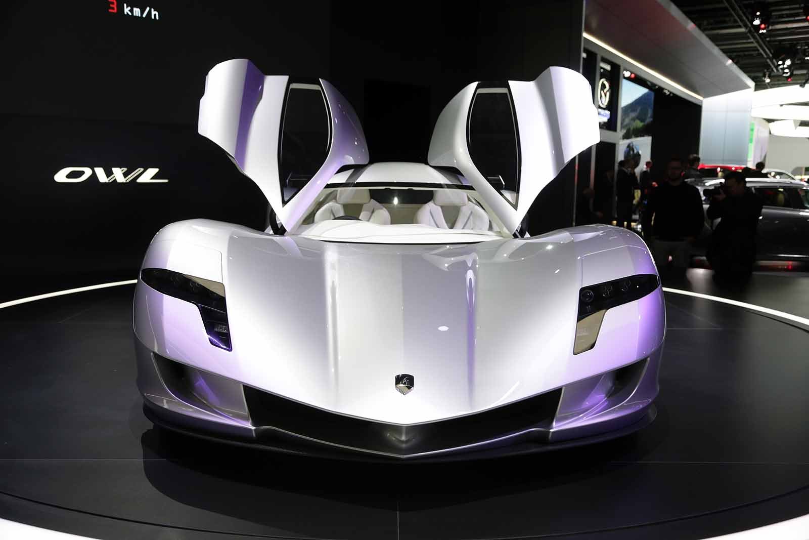 Supercar Aspark Owl became the lowest car in Frankfurt - Auto, Supercar, Japanese, Japan, The photo, Longpost