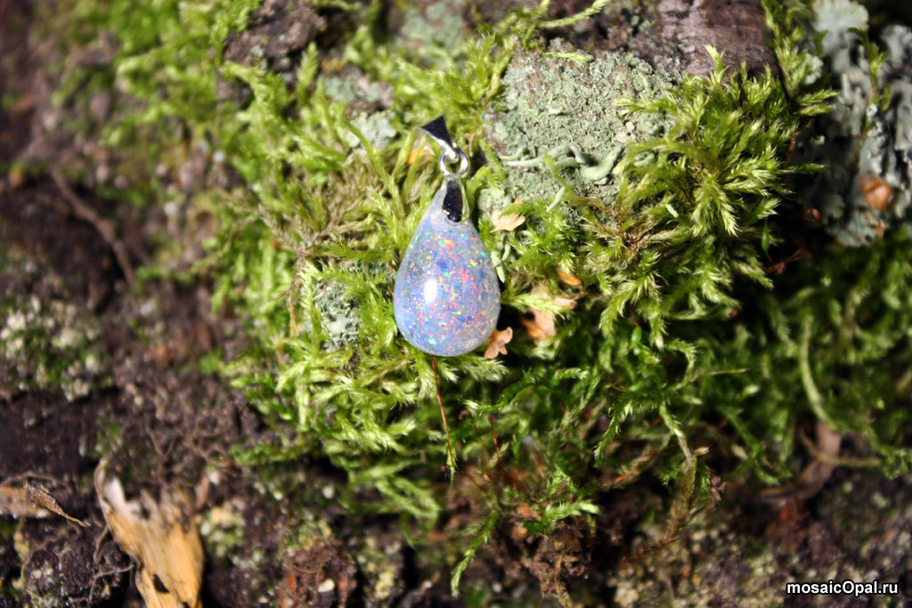 Multicolored pendants with opals - My, Opal, , Needlework without process, Longpost, Pendant, Suspension, Moss, Decoration