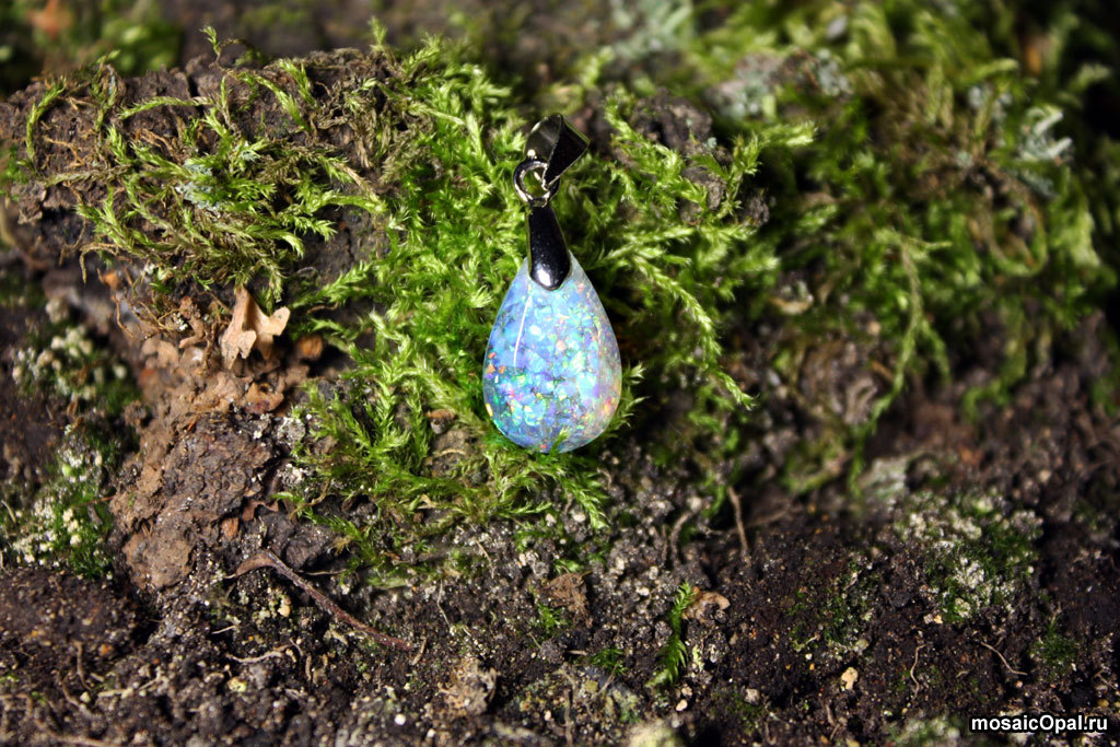 Multicolored pendants with opals - My, Opal, , Needlework without process, Longpost, Pendant, Suspension, Moss, Decoration