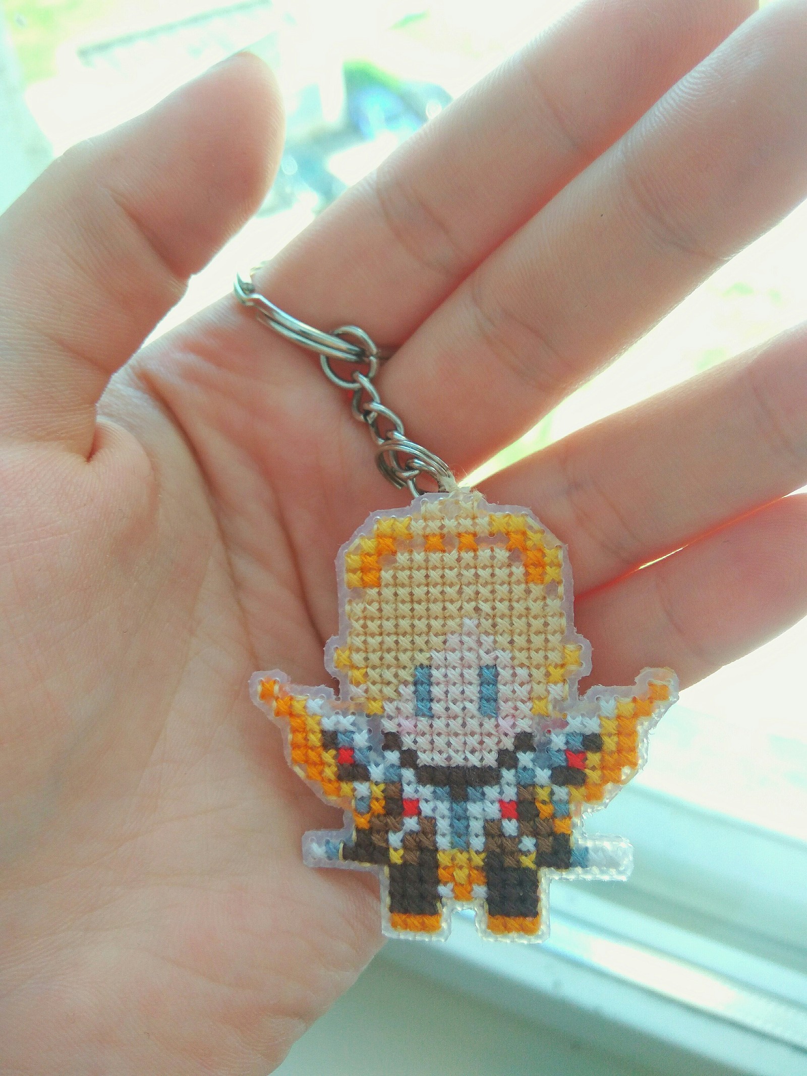 Keychain Mercy - My, Overwatch, Mercy, Handmade, Keychain, Blizzard, Longpost