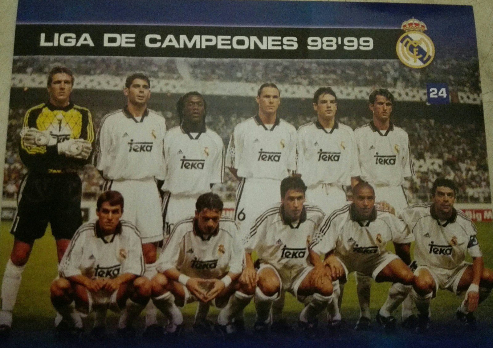 Postcard REAL MADRID 98/99 - My, Nostalgia, Football, real Madrid