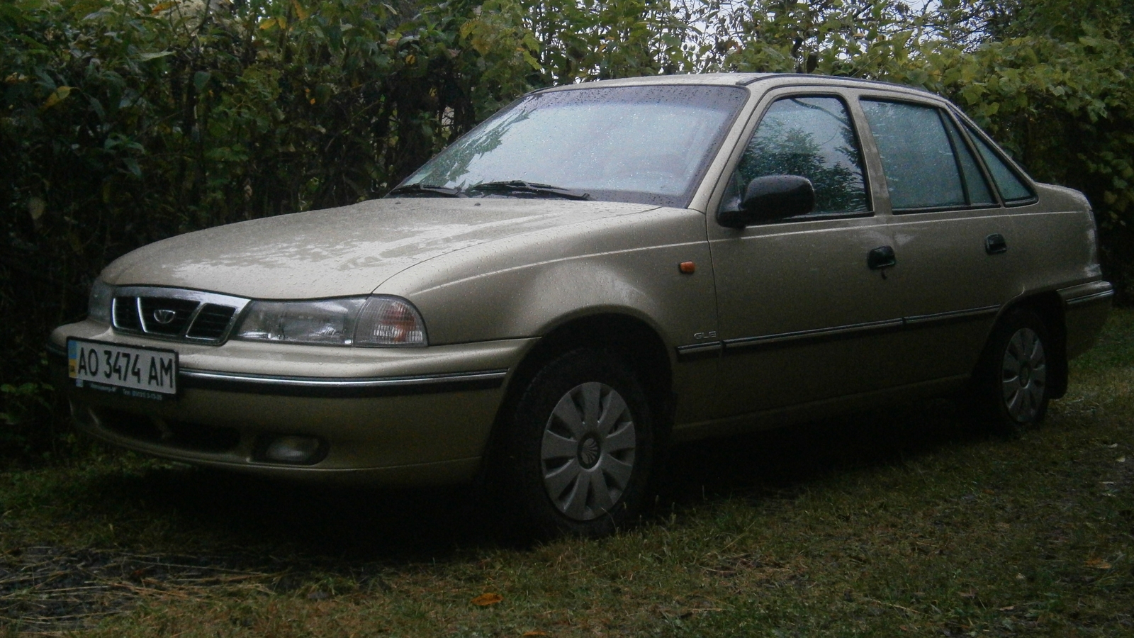 Daewoo Nexia. Classic with side lights - My, Daewoo nexia, Night shooting