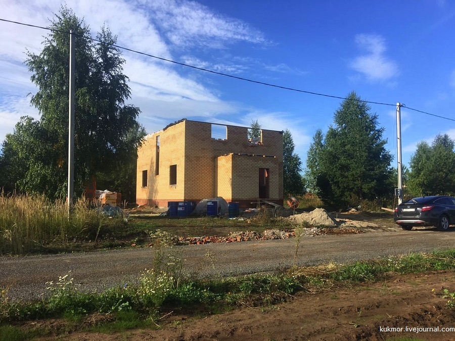 We build your house in 90 days. 47-52 days (12.09-17.09). Second floor walls almost completed - My, Home construction, My house, First floor, My, The photo, Kazan, Novye Salmachi, Longpost