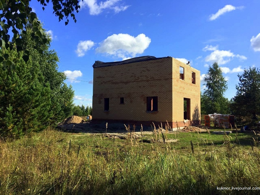 We build your house in 90 days. 47-52 days (12.09-17.09). Second floor walls almost completed - My, Home construction, My house, First floor, My, The photo, Kazan, Novye Salmachi, Longpost