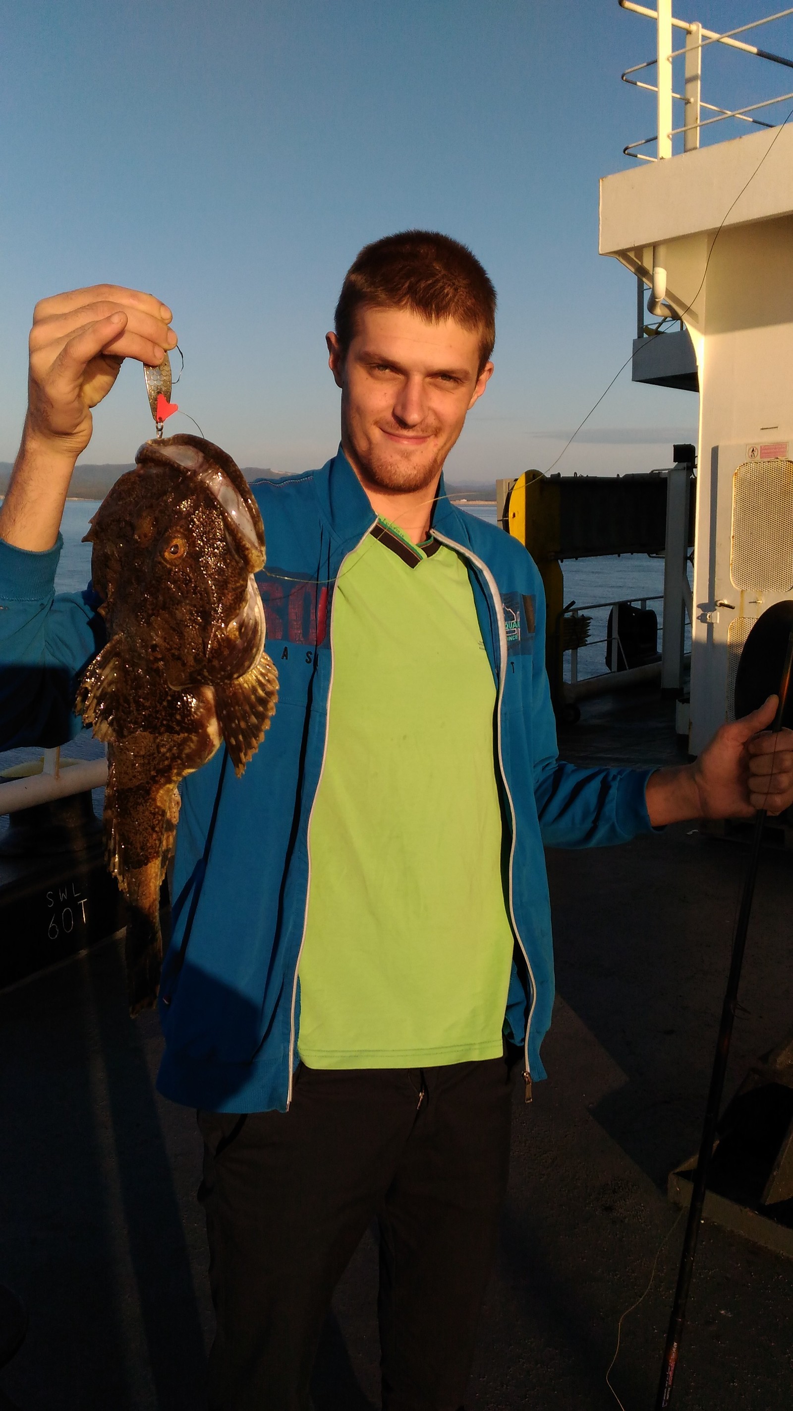 My catch. Sakhalin Island. Local bull for 4.5 kg. - My, Fishing, Sakhalin, Catch, Sea, Longpost