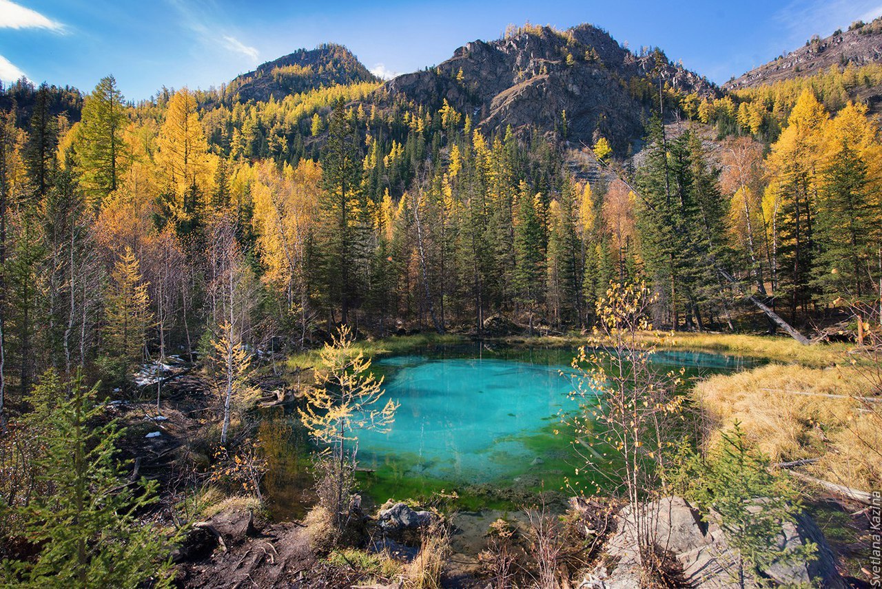 Emerald and turquoise of the Altai Mountains. - The photo, Mountain Altai, beauty, Altai Republic