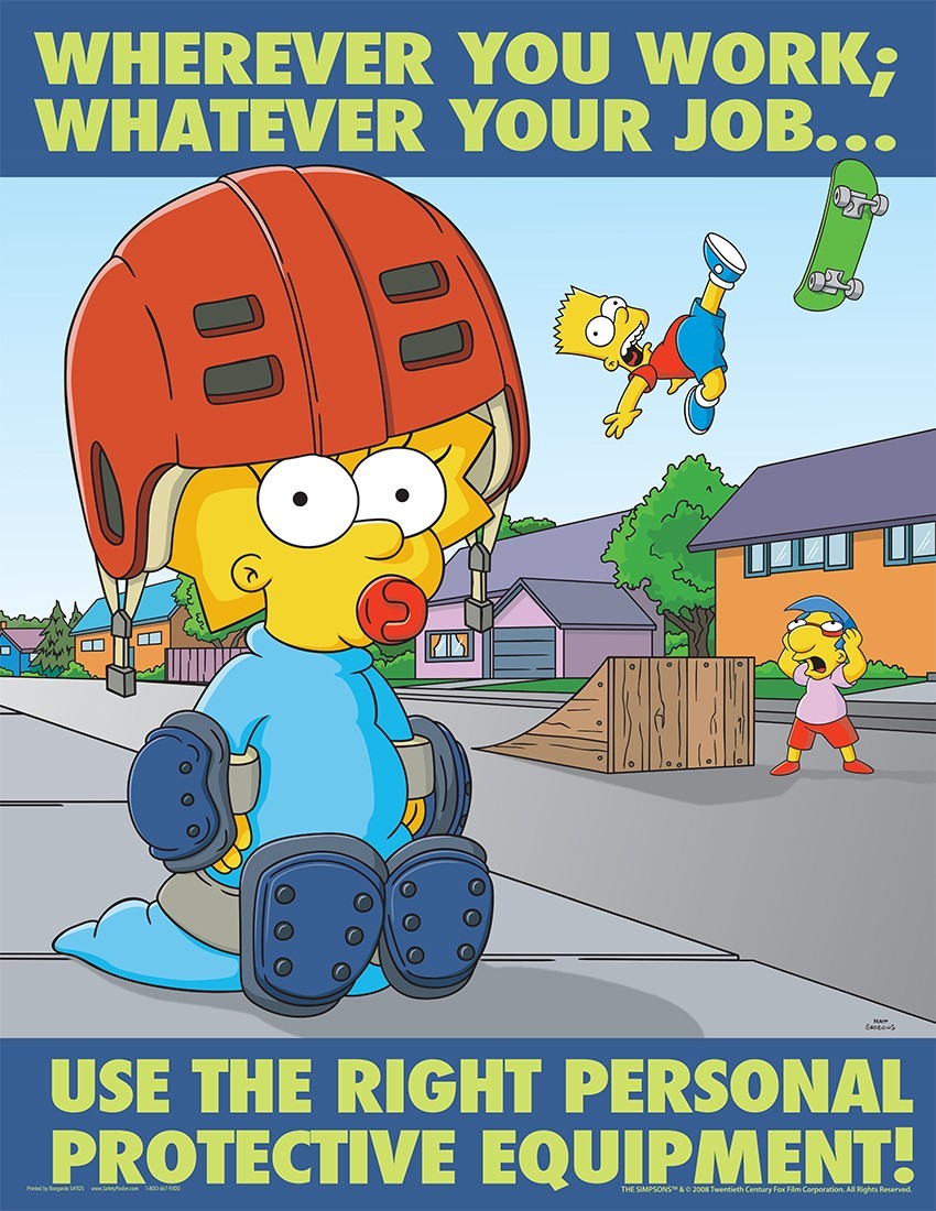 Posters The Simpsons Part 1 (Production) - The Simpsons, Poster, Production, Serials, Safety engineering, Longpost