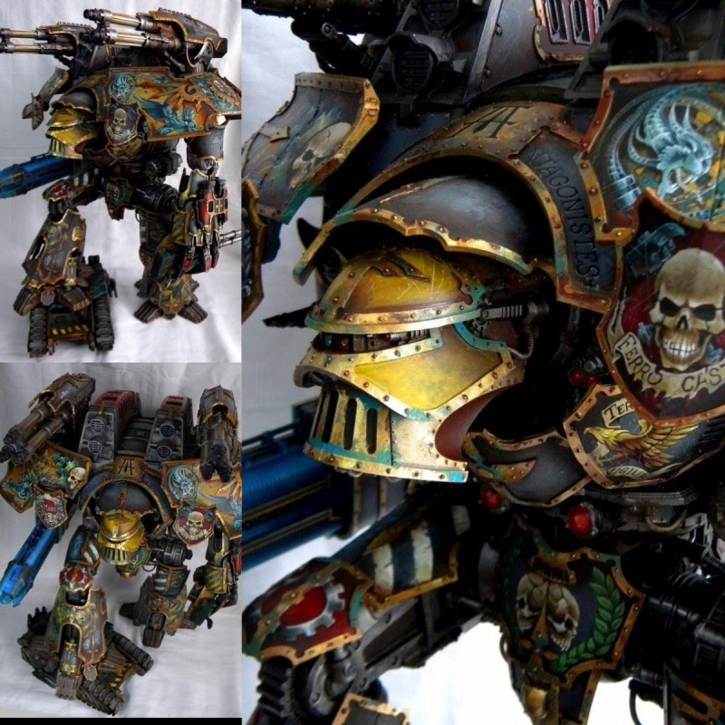 Titan Warlord - Warhammer 40k, Wh miniatures, Титан, Покраска, Длиннопост