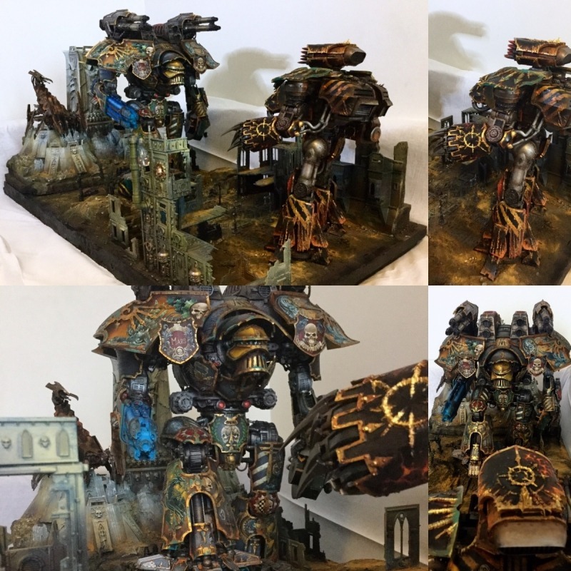 Titan Warlord - Warhammer 40k, Wh miniatures, Titanium, Painting, Longpost