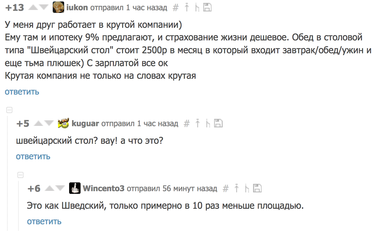 Швейцарский стол - Комментарии, Комментарии на Пикабу, Швеция, Швейцария