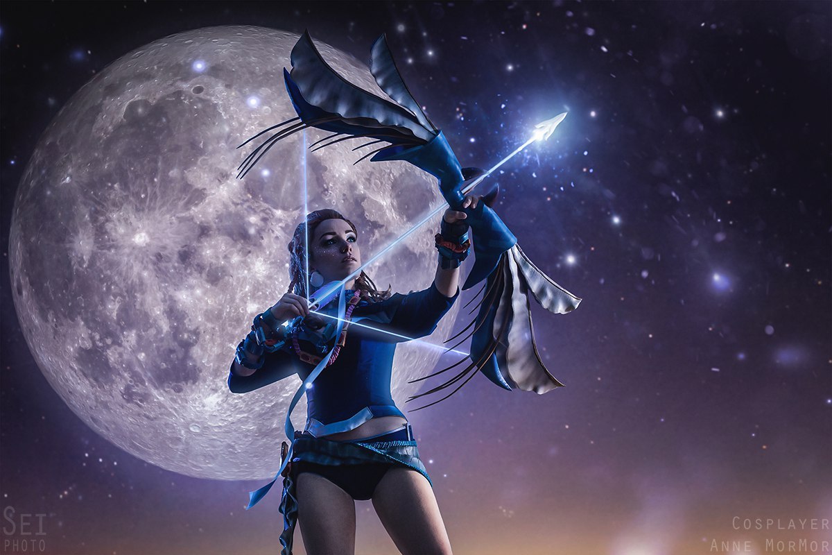 Mirana (Heiress of the Coastal Kingdom Set) - My, Cosplay, Russian cosplay, Mirana, Dota 2, , , Dota, Photoshop, Longpost