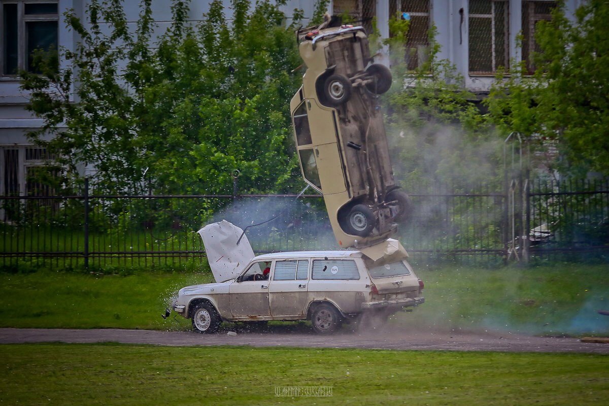 Stunt show in Voronezh! - My, Voronezh, Show, , Stuntman, Bigfoot, Transformers, , Extreme, Longpost