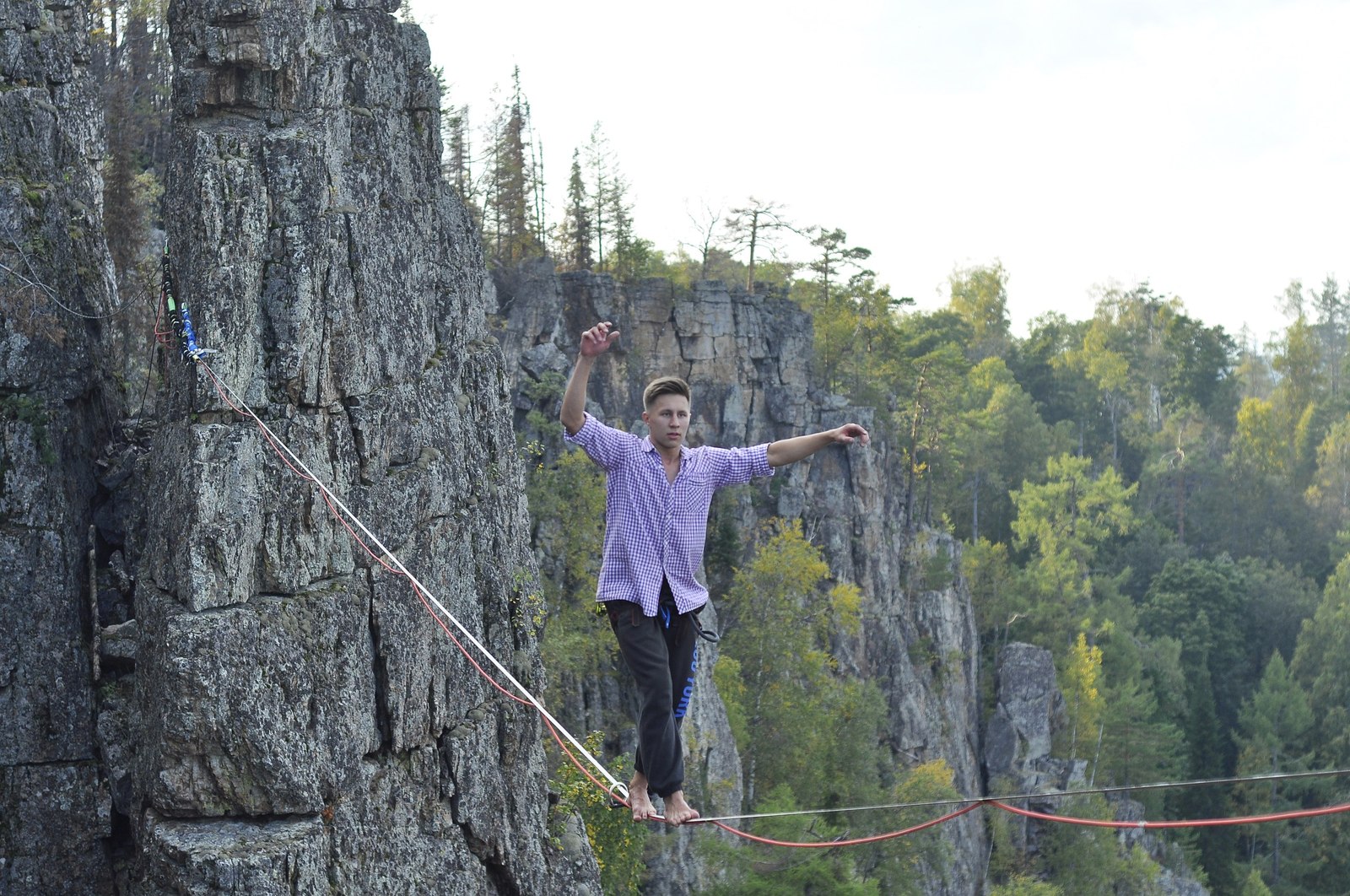 Trip to Aigir (Bashkortostan). Second attempt to get high. - My, Aigir, Tourism, Slackline, Tightrope walker, Height, Hike, King of the hill, Extreme, Longpost