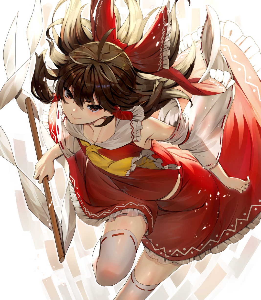 Resolute Reimu - Touhou, Hakurei Reimu, Tojo, Anime art, Anime, Not anime