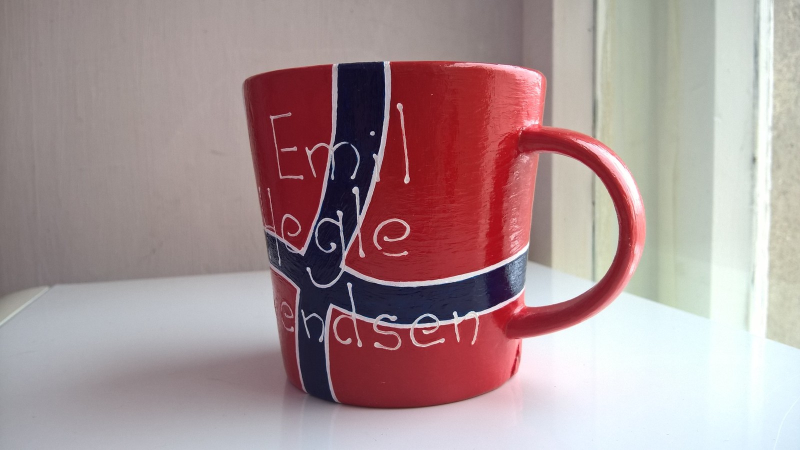 Polymer clay mug - My, , Handmade, Polymer clay, Biathlon, Longpost