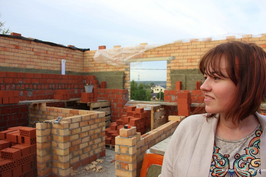 We build your house in 90 days. 43-59 days (18.09-24.09). Brick work completed - My, Home construction, My house, New building, Bricks, My, The photo, Kazan, Video, Longpost