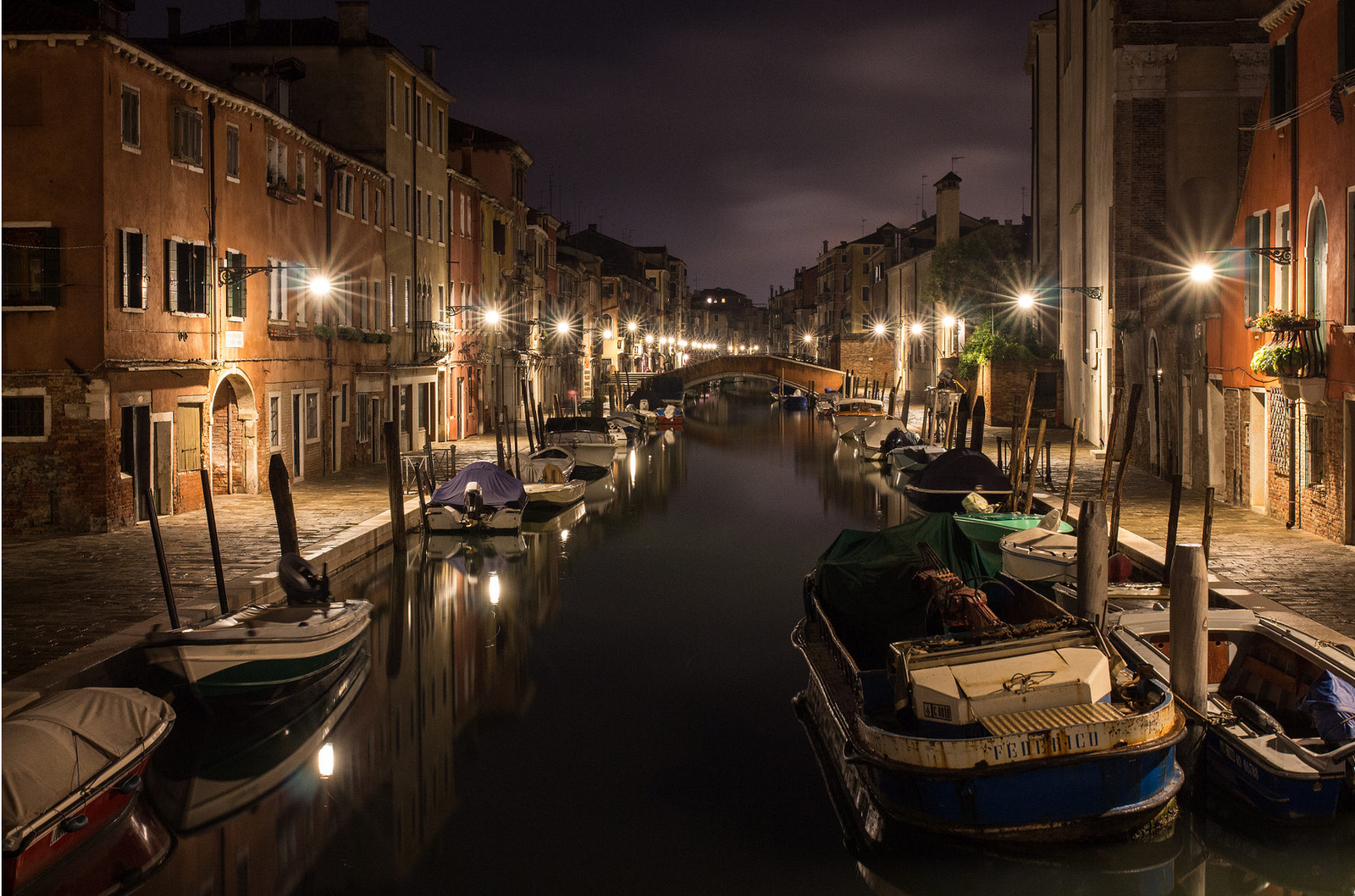 Night Venice - My, Venice, Night city, Canon 650d