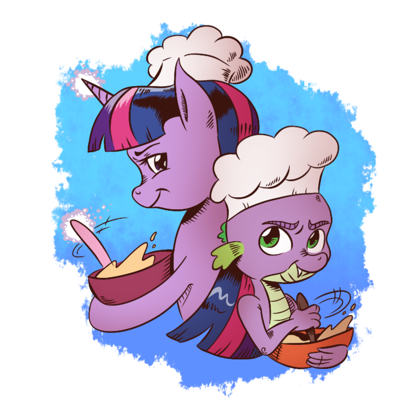 Cooking competition. - My little pony, Twilight sparkle, Spike, Saturdaymorningproj