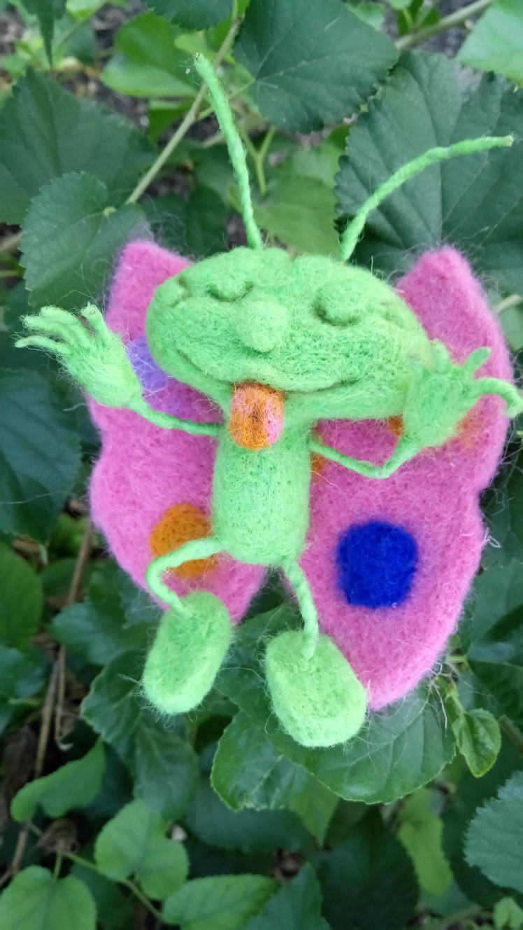 Ideas for crafts in a wool garden - My, Needlework without process, Dry felting, Crafts, Wallow, Fairy, Longpost