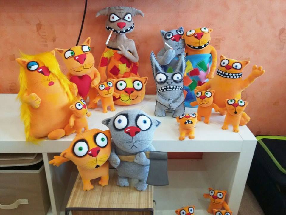 Pillow toys based on paintings by Vasya Lozhkin. - Vasya Lozhkin, Painting, Soft toy, Handmade, Longpost