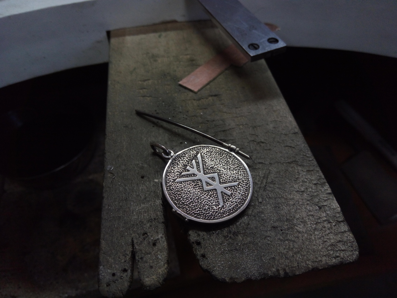 Making a calf pendant - My, Taurus, Runes, Pendant, Amulet, Silver, Needlework, Creation, Longpost