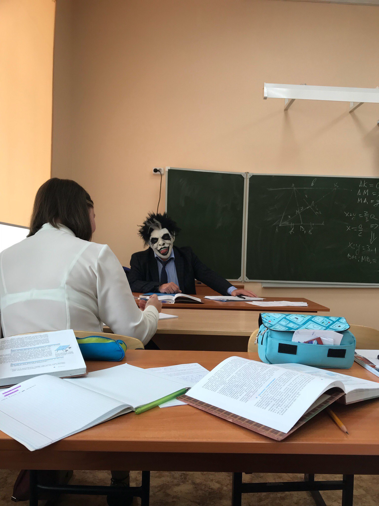 Some strange lesson - My, Mask, Studies, Teacher, Algebra, Pair, Lyceum, Lesson, School, Longpost